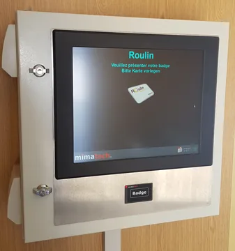 Borne self-service pesage